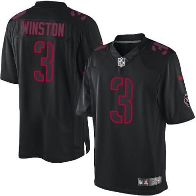 Nike Tampa Bay Buccaneers #3 Jameis Winston Black Stitched NFL Impact Limited Jersey