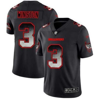 Nike Tampa Bay Buccaneers #3 Jameis Winston Black Stitched NFL Vapor Untouchable Limited Smoke Fashion Jersey