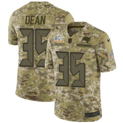 Nike Tampa Bay Buccaneers #35 Jamel Dean Camo Super Bowl LV Bound Stitched NFL Limited 2018 Salute To Service Jersey