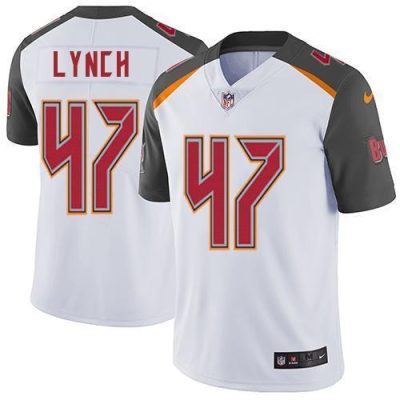 Nike Tampa Bay Buccaneers #47 John Lynch White Stitched NFL Vapor Untouchable Limited Jersey