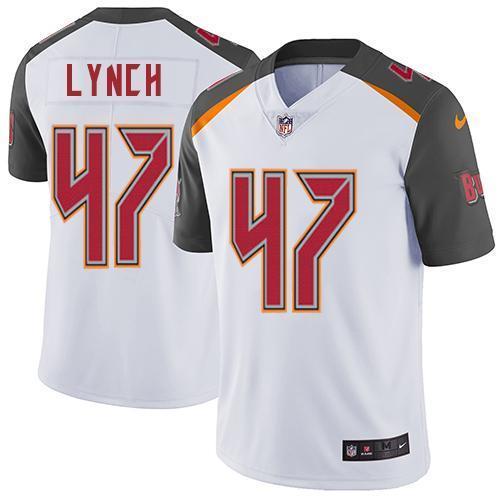 Nike Tampa Bay Buccaneers #47 John Lynch White Stitched NFL Vapor Untouchable Limited Jersey