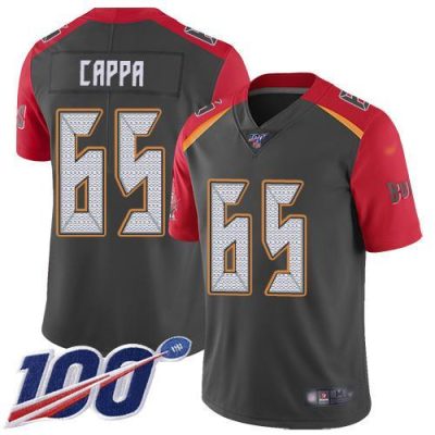 Nike Tampa Bay Buccaneers #65 Alex Cappa Gray Stitched NFL Limited Inverted Legend 100th Season Jersey