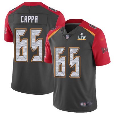 Nike Tampa Bay Buccaneers #65 Alex Cappa Gray Super Bowl LV Bound Stitched NFL Limited Inverted Legend Jersey
