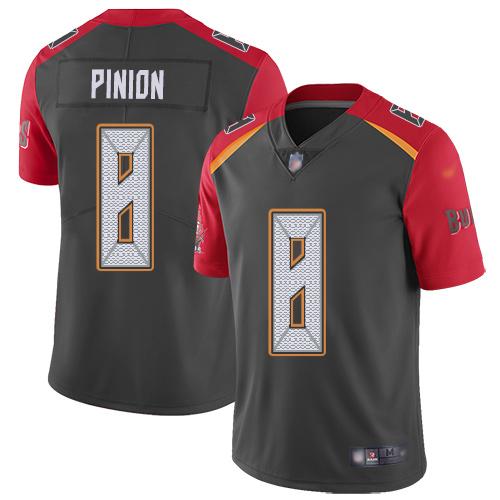 Nike Tampa Bay Buccaneers #8 Bradley Pinion Gray Stitched NFL Limited Inverted Legend Jersey