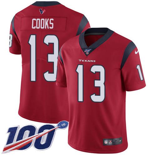 Nike Texans #13 Brandin Cooks Red Alternate Stitched NFL 100th Season Vapor Untouchable Limited Jersey