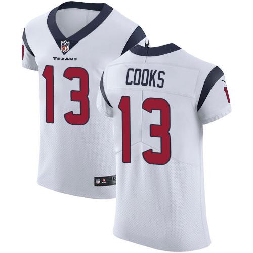 Nike Texans #13 Brandin Cooks White Stitched NFL New Elite Jersey