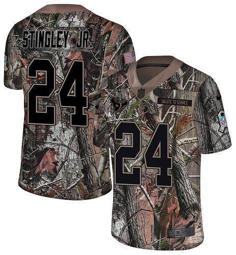 Nike Texans #24 Derek Stingley Jr. Camo Stitched NFL Limited Rush Realtree Jersey