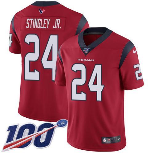 Nike Texans #24 Derek Stingley Jr. Red Alternate Stitched NFL 100th Season Vapor Untouchable Limited Jersey