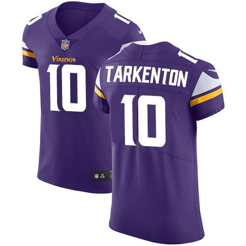 Nike Vikings #10 Fran Tarkenton Purple Team Color Stitched NFL Vapor Untouchable Elite Jersey