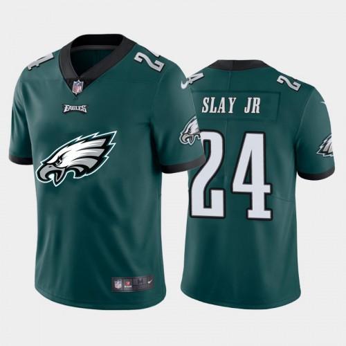 Philadelphia Philadelphia Eagles #24 Jordan Howard Green Nike Big Team Logo Vapor Limited NFL Jersey