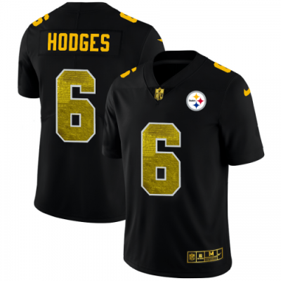 Pittsburgh Pittsburgh Steelers #6 Devlin Hodges Black Nike Golden Sequin Vapor Limited NFL Jersey