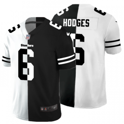 Pittsburgh Pittsburgh Steelers #6 Devlin Hodges Black V White Peace Split Nike Vapor Untouchable Limited NFL Jersey