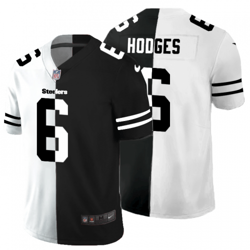Pittsburgh Pittsburgh Steelers #6 Devlin Hodges Black V White Peace Split Nike Vapor Untouchable Limited NFL Jersey