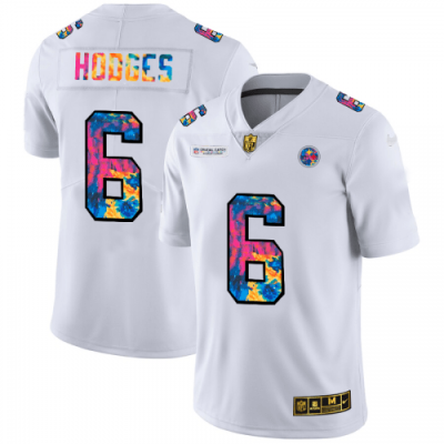Pittsburgh Pittsburgh Steelers #6 Devlin Hodges White Nike Multi-Color 2020 NFL Crucial Catch Limited NFL Jersey