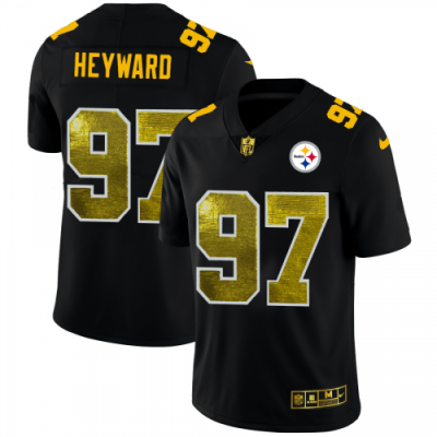 Pittsburgh Pittsburgh Steelers #97 Cameron Heyward Black Nike Golden Sequin Vapor Limited NFL Jersey