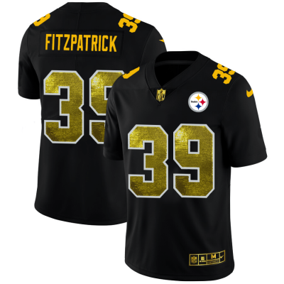 Pittsburgh Steelers #39 Minkah Fitzpatrick Black Nike Golden Sequin Vapor Limited NFL Jersey