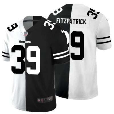 Pittsburgh Steelers #39 Minkah Fitzpatrick Black V White Peace Split Nike Vapor Untouchable Limited NFL Jersey
