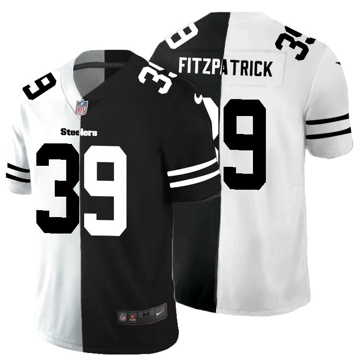 Pittsburgh Steelers #39 Minkah Fitzpatrick Black V White Peace Split Nike Vapor Untouchable Limited NFL Jersey