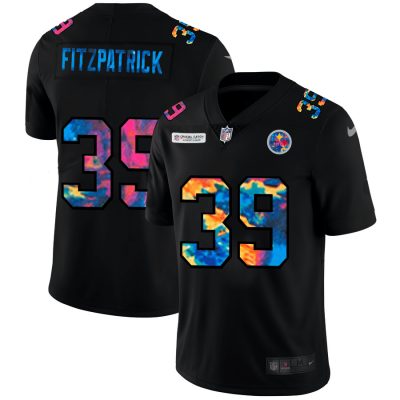 Pittsburgh Steelers #39 Minkah Fitzpatrick Nike Multi-Color Black 2020 NFL Crucial Catch Vapor Untouchable Limited Jersey