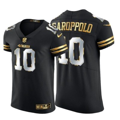 San Francisco 49ers #10 Jimmy Garoppolo Nike Black Edition Vapor Untouchable Elite NFL Jersey