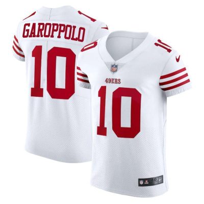 San Francisco 49ers #10 Jimmy Garoppolo White Nike 2022-23 Authentic Stitched NFL Vapor Untouchable Elite Jersey