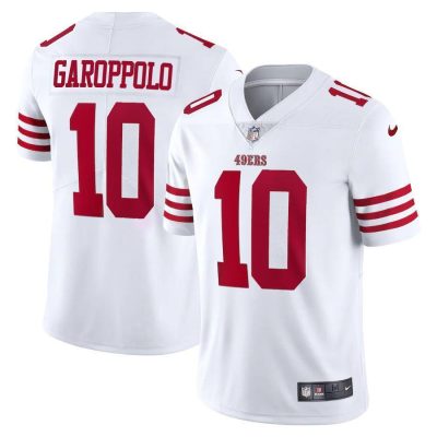 San Francisco 49ers #10 Jimmy Garoppolo White Nike 2022-23 Limited Stitched NFL Vapor Untouchable Jersey