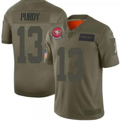 San Francisco 49ers #13 Brock Purdy Camo Stitched NFL Limited 2019 Salute To Service Jersey