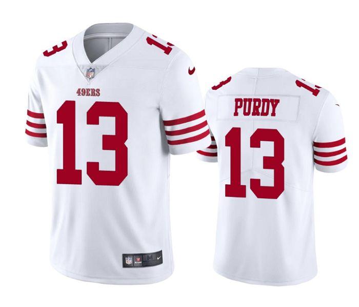 San Francisco 49ers #13 Brock Purdy White Nike Men's 2022-23 Limited Stitched NFL Vapor Untouchable Jersey