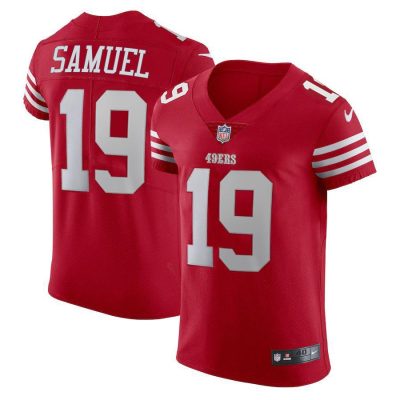San Francisco 49ers #19 Deebo Samuel Scarlet Nike Men's 2022-23 Authentic Stitched NFL Vapor Untouchable Elite Jersey