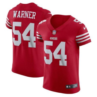 San Francisco 49ers #54 Fred Warner Scarlet Nike Men's 2022-23 Authentic Stitched NFL Vapor Untouchable Elite Jersey