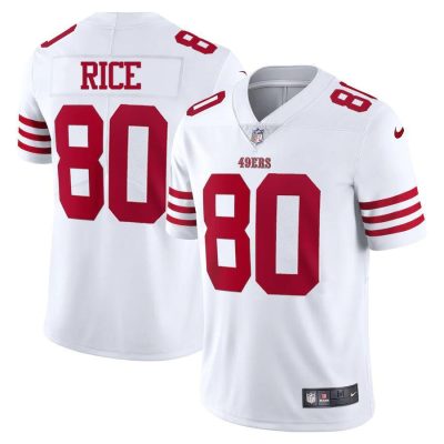 San Francisco 49ers #80 Jerry Rice White Nike Men's 2022-23 Limited Stitched NFL Vapor Untouchable Jersey