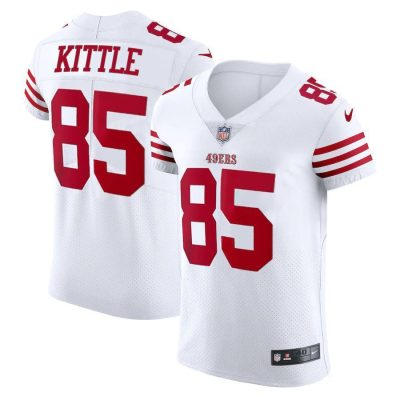 San Francisco 49ers #85 George Kittle White Nike Men's 2022-23 Authentic Stitched NFL Vapor Untouchable Elite Jersey