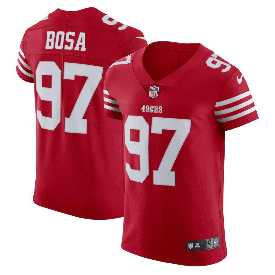 San Francisco 49ers #97 Nick Bosa Scarlet Nike Men's 2022-23 Authentic Stitched NFL Vapor Untouchable Elite Jersey