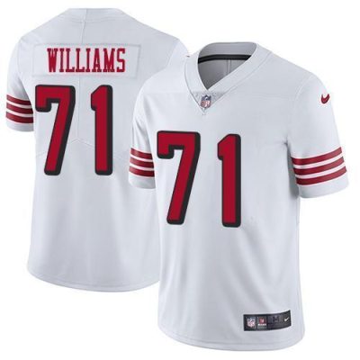 San Francisco San Francisco 49ers #71 Trent Williams White Rush Men's Stitched NFL Vapor Untouchable Limited Jersey Men's