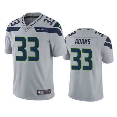Seattle Seahawks #33 Jamal Adams Alternate Nike Grey Vapor Untouchable Limited Stitched NFL Jersey