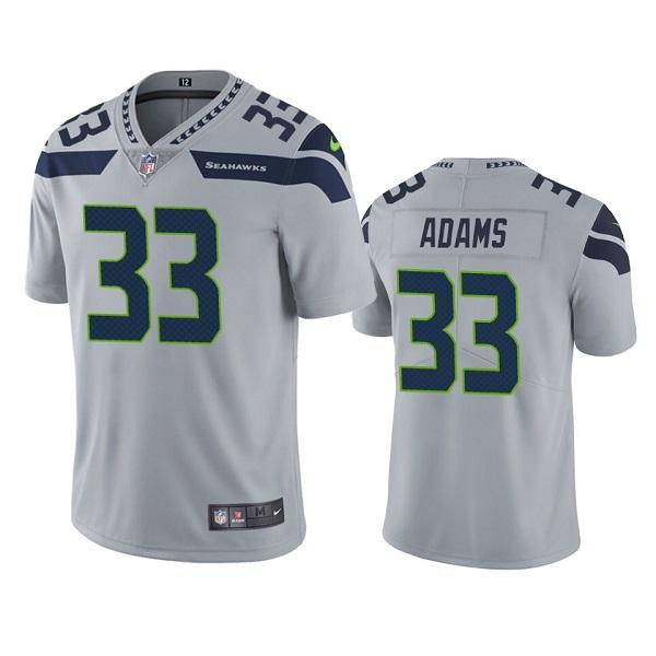 Seattle Seahawks #33 Jamal Adams Alternate Nike Grey Vapor Untouchable Limited Stitched NFL Jersey