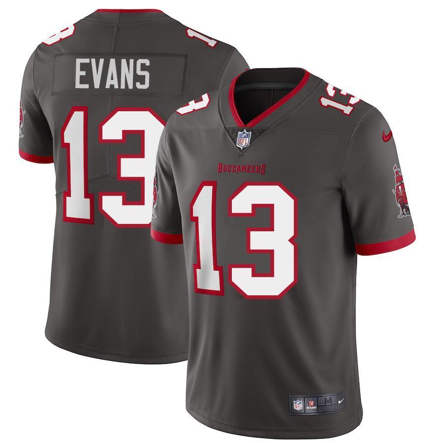 Tampa Bay Buccaneers #13 Mike Evans Nike Pewter Alternate Vapor Limited Jersey