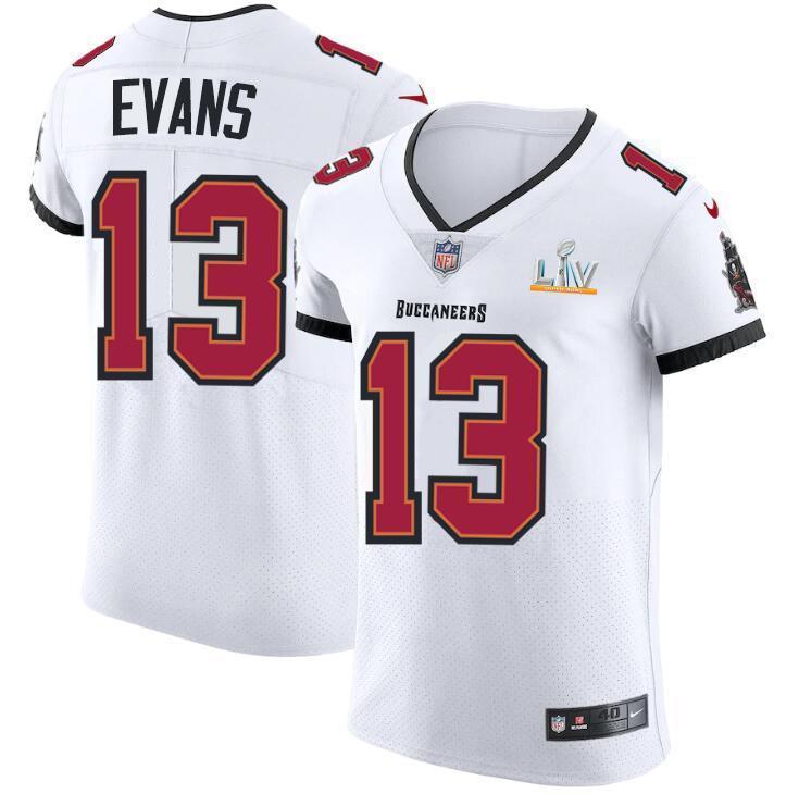 Tampa Bay Buccaneers #13 Mike Evans Super Bowl LV Bound Nike White Vapor Elite Jersey