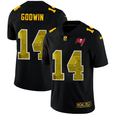 Tampa Bay Buccaneers #14 Chris Godwin Black Nike Golden Sequin Vapor Limited NFL Jersey