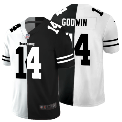 Tampa Bay Buccaneers #14 Chris Godwin Black V White Peace Split Nike Vapor Untouchable Limited NFL Jersey