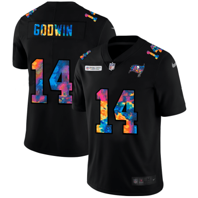 Tampa Bay Buccaneers #14 Chris Godwin Nike Multi-Color Black 2020 NFL Crucial Catch Vapor Untouchable Limited Jersey