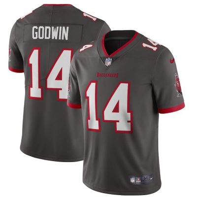 Tampa Bay Buccaneers #14 Chris Godwin Nike Pewter Alternate Vapor Limited Jersey