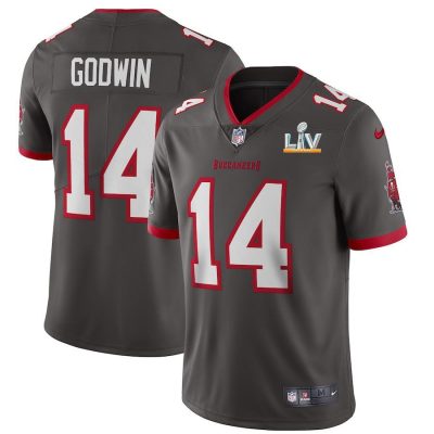 Tampa Bay Buccaneers #14 Chris Godwin Super Bowl LV Bound Nike Pewter Alternate Vapor Limited Jersey