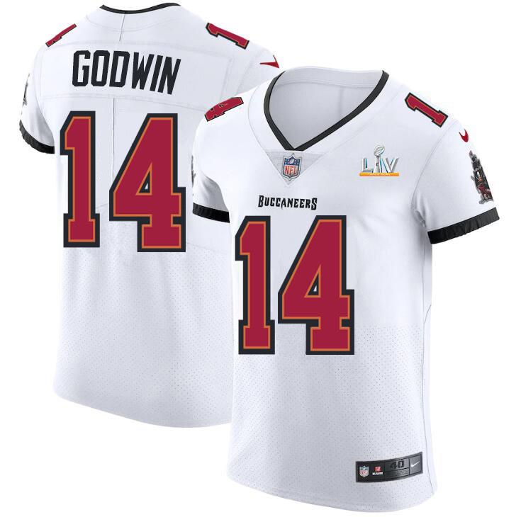 Tampa Bay Buccaneers #14 Chris Godwin Super Bowl LV Bound Nike White Vapor Elite Jersey