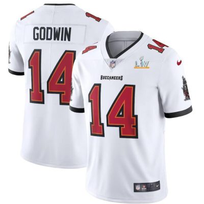 Tampa Bay Buccaneers #14 Chris Godwin Super Bowl LV Bound Nike White Vapor Limited Jersey