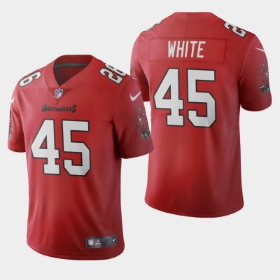 Tampa Bay Buccaneers #45 Devin White Red Nike 2020 Vapor Limited NFL Jersey