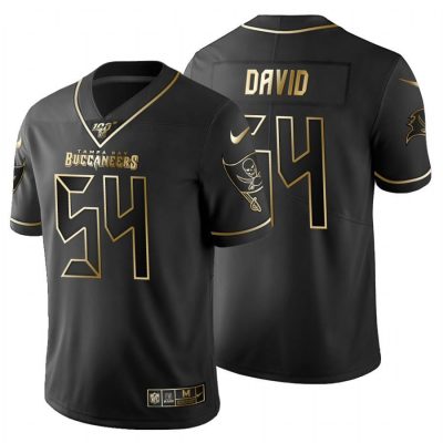 Tampa Bay Buccaneers #54 Lavonte David Nike Black Golden Limited NFL 100 Jersey