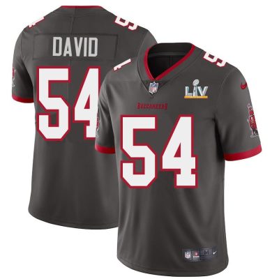 Tampa Bay Buccaneers #54 Lavonte David Super Bowl LV Bound Nike Pewter Alternate Vapor Limited Jersey