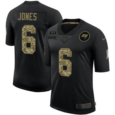 Tampa Bay Buccaneers #6 Julio Jones Nike 2020 Salute To Service Camo Limited NFL Jersey Black