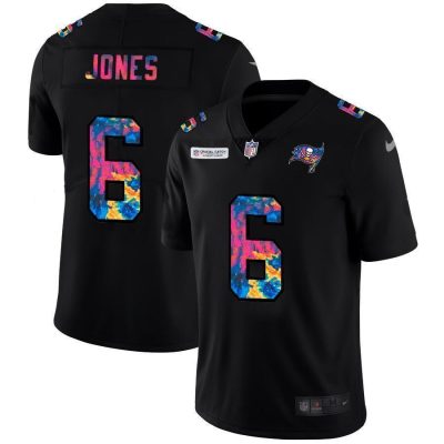 Tampa Bay Buccaneers #6 Julio Jones Nike Multi-Color Black 2020 NFL Crucial Catch Vapor Untouchable Limited Jersey